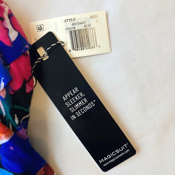 Magicsuit Rita Tankini Two Piece Swimsuit Top/Bottom Women's 8 Flower Child NWT - Picture 9 of 14